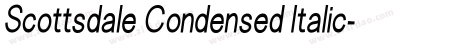 Scottsdale Condensed Italic字体转换